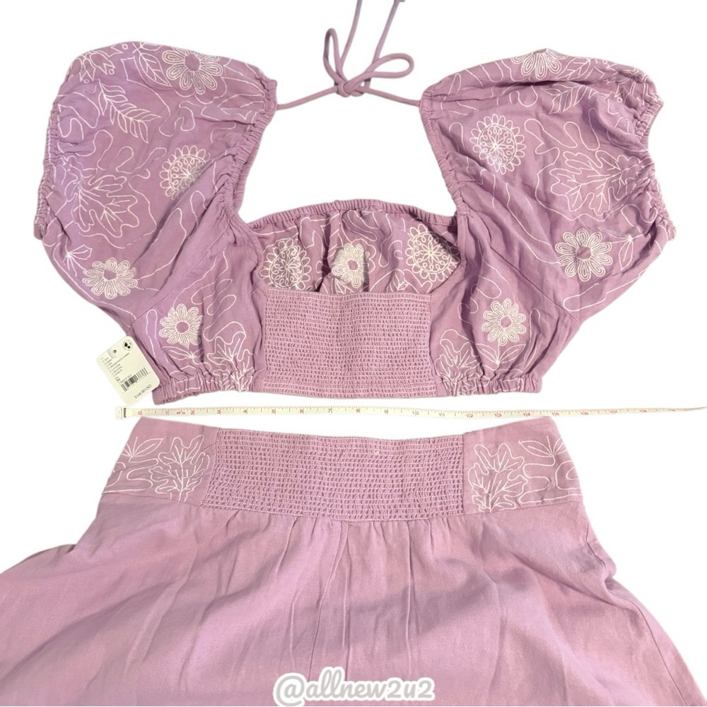 Free People 2 pc Set Lotus Gorgeous Soft Lilac Medium - Picture 8 of 15